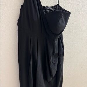 City Chic One Shoulder Black Dress